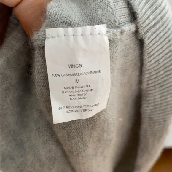 Grey Vince cashmere sweater vest - Picture 5 of 5